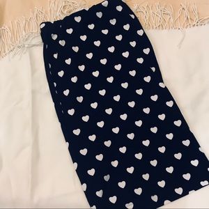 Black and White Heart Skirt